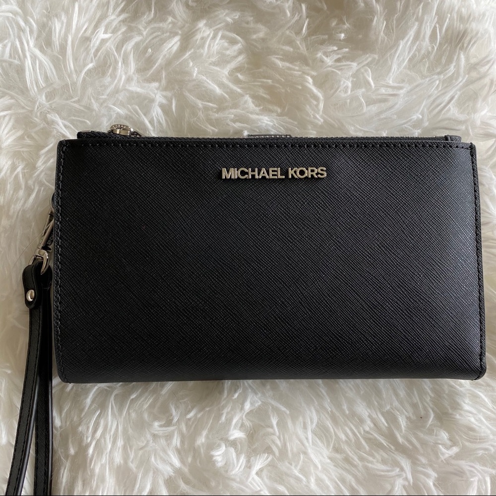 NWT Michael Kors Jet Set Double Zip Wallet